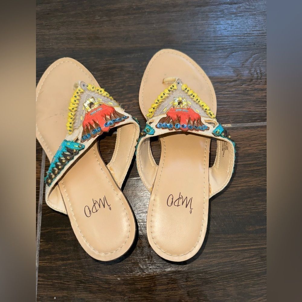 Impo RADICAL  wedge multi colored sandals sz 6 nwot - Picture 7 of 7